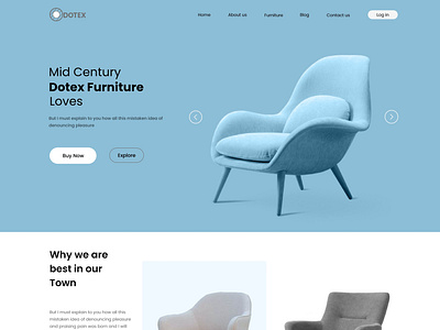 Furniture Landing Page Design