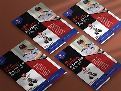 Security Guards Flyer Template vacancy