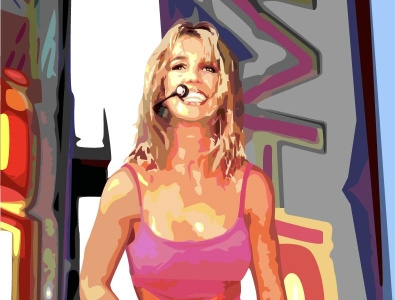 Britney Spears adobe art britneyspears design digitalart graphic design illustration illustrator ui vector