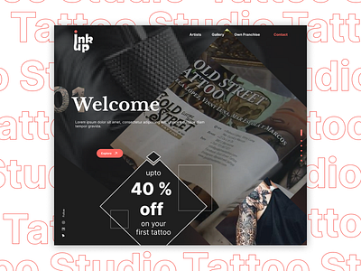 InkUp - Website design branding design ui ux