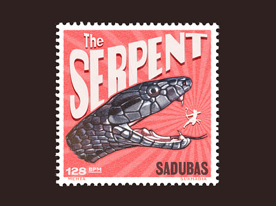 The Serpent bollywoodpyschedelia graphic design illustration photoshop stamp