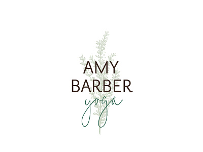 Amy Barber Yoga Primary Logo branding branding identity brandingdesign earth tones minimalist modern yoga zen