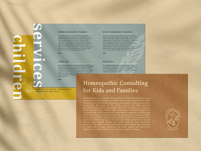 Homeopathy Branding Info Cards