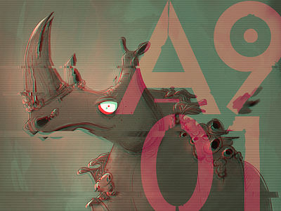 Area901 - Promo 2 animation character design illustration rhino