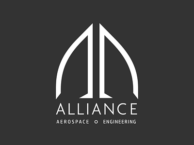 Alliance Aerospace Engineering Logo branding design graphic design logo typography