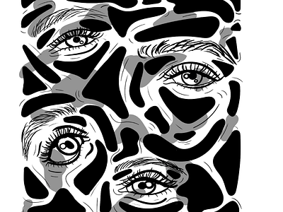 Digital art design drawing eye illustration vector