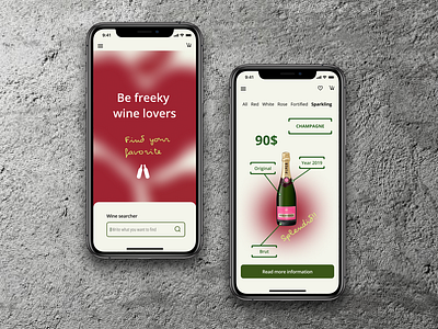 Wine Searcher App app design mobile searcher ui wine