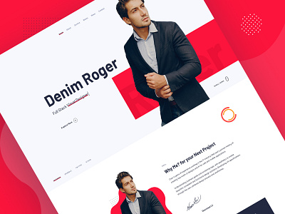 Personal Portfolio CV/Resume Web UI