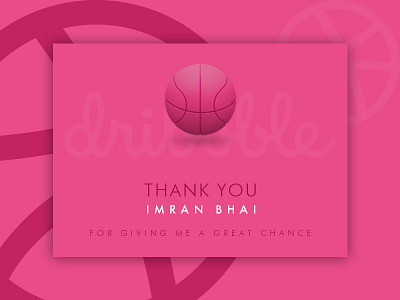 Dribbble First Shot ball debut welcome ui ux dribbble first shot invite shot thanks