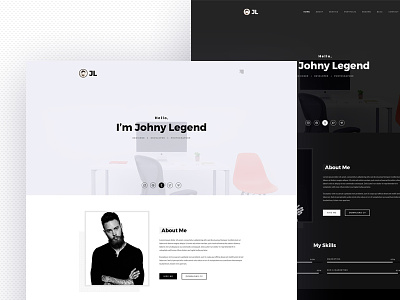 Johny Personal Portfolio Resume Template