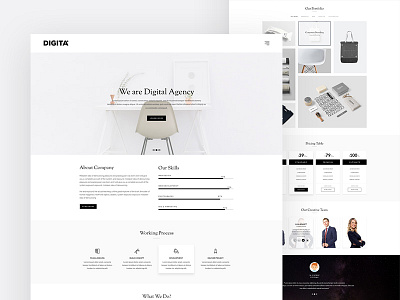 Maxive Minimal Portfolio WordPress Theme clean clean design theme