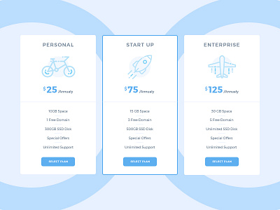 PricingTable dailyui illustration interface plane price pricing ui ux