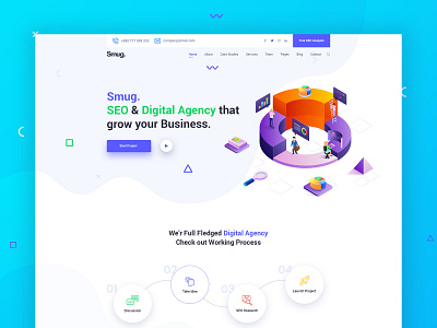 SEO and Digital Agency Landing Page Explanation