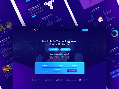 Cryptocurrency, ICO, Bitcoin, Mining Agency Template bitcoin branding clean coin crypto agency cryptocurrency icon landing page minimal mining ui ui design ux wallet