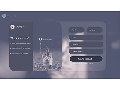 Sign Up design ui ux web