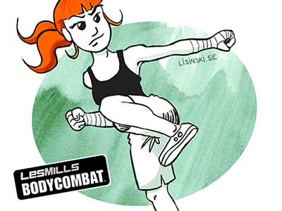 Body Combat GRRRL bodycombat comic drawing illustration kick sidekick