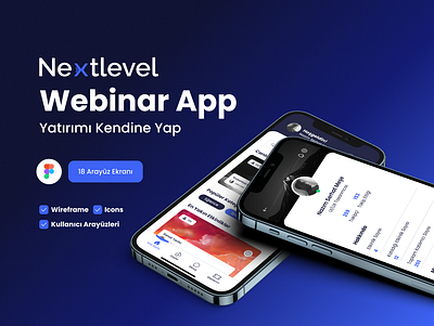 Nextlevel Webinar App app design branding design graphic design ios mobile app ticket ui user interface ux webinar