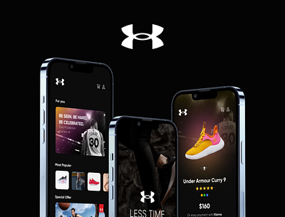 Redesign for Under Armour app graphic design mobile app redesign ui user experience user interface ux