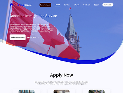 Landing Page for LifeLong Immigration branding graphic design logo webdesign