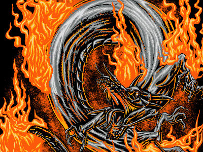 Fire Dragon dragon graphic design illustration tshirt