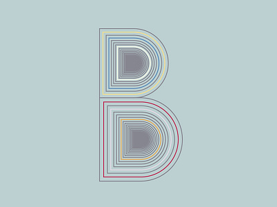 B Dribble b lettering type typodays typography