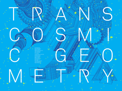 TRANSCOSMIC GEOMETRY art design geometry poster propaganda typography