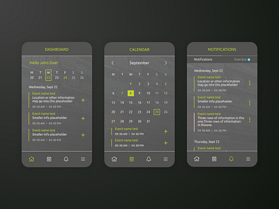 Work on Demand App - Calendar options calendar calendar app calendar ui design green mobile mobile app mobile ui product retail software software design ui ux