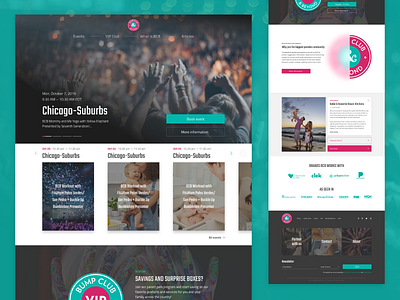 Bump Club and Beyond Redesign baby branding clean design redesign redesign concept ui ux website