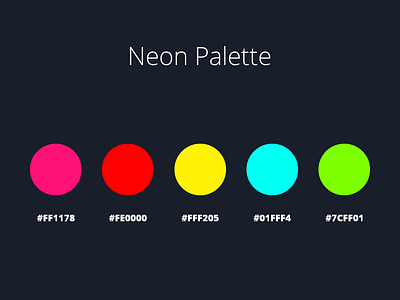 Neon Palette color fluo neon palette