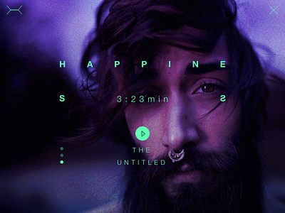 HIPSTER fluo landing minimal music page sound video