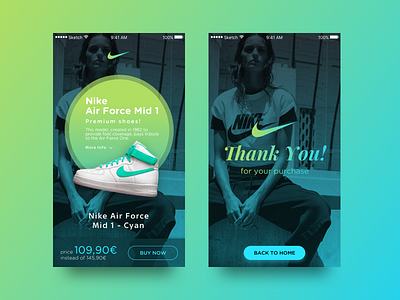 Nike Shoes app design ecommerce interface landing material nike page shoes shop ui user