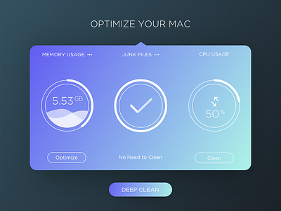 Optimize Your Mac analytics android animation data icon linear mac material motion optimize studio wipe