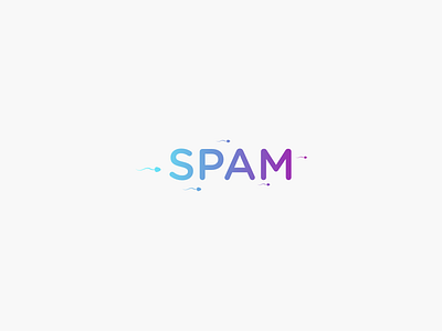Spam Logo 2d animation fluo gradient logo motion plane sling spam