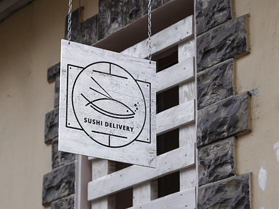 Daily UI: Logo Sushi Delivery daily ui delivery invision japan logo minimalist muzli palette sketch sushi ux