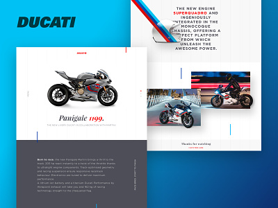 Daily UI: Landing Page Ducati collectui color concept dailyui fubiz gradient landing martini motorcycles muzli scroll