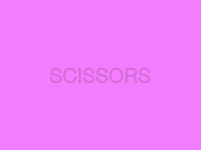 Scissors color logo minimal scissors