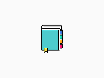 Diary Icon color diary flat icon logo minimal