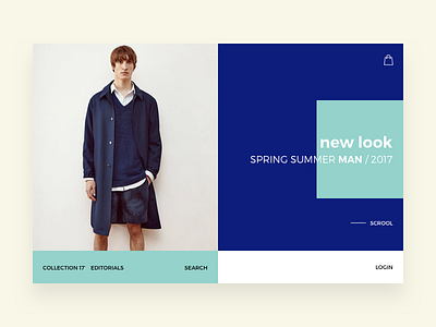 Daily UI: Fashion Landing color fashion inspiration landing site