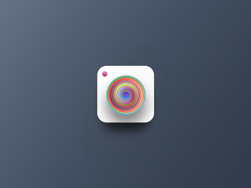 Cam Psychedelic cam camera colors design flat gradient icon lens psychedelic ui