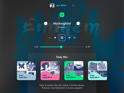 DailyUI: Spotify Shot color daily event gradient ios11 iphonex shot spotify ui