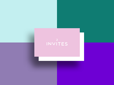 2 Dribbble Invites