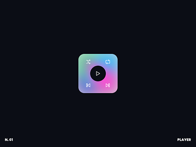 Daily UI: Player buttons icons ios iphone mobile music player tooltips transparent ui web website