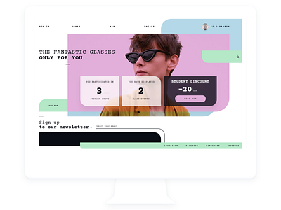 Landing Page Fashion app ecommerce fashion interaction ios mobile product shop store ui ux website