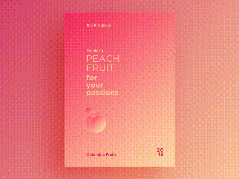 Design 1, 2 .... or 6? 2018 abstract branding card color daily design digitalart peach typography ui ux