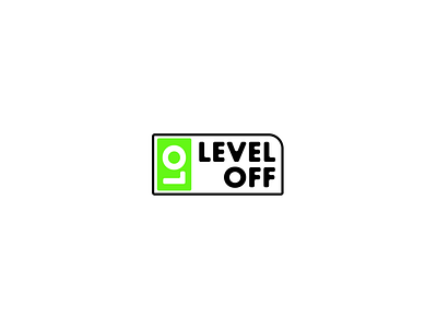 Level Off Logo color e commerce graph illustration level lime logo minimal off shoes web