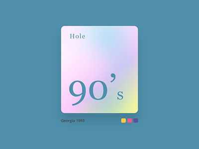 Font and colors defined the decades - 1990'
