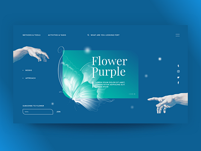 Flower Purple application dailyui design interface ui ux webdesign