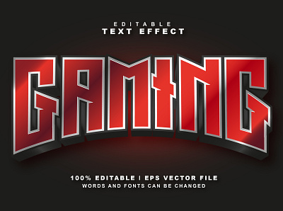 Gaming Text Effect graphic
