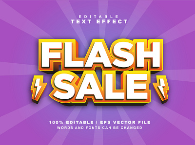 Flash Sale Text Effect graphic