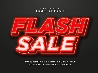 Editable Flash Sale Text Effect graphic